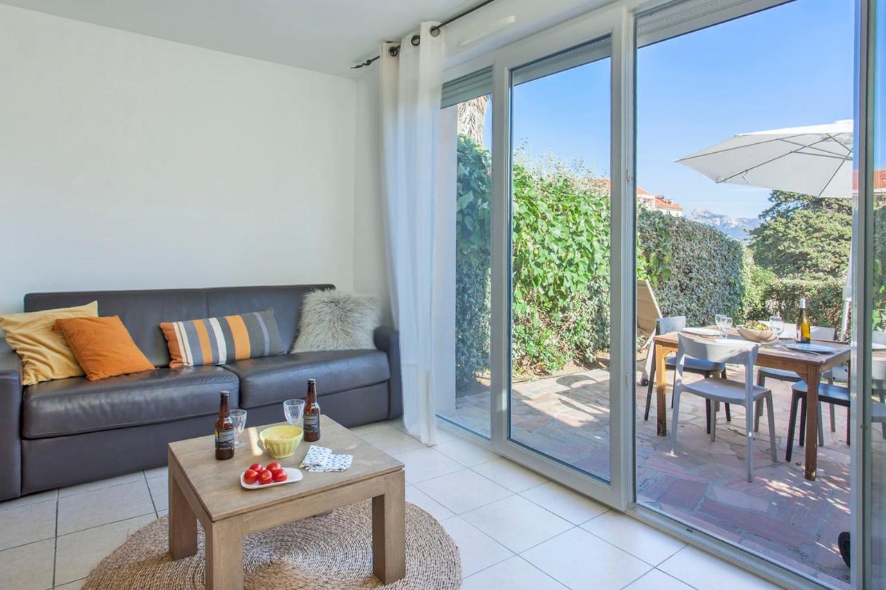 Mare Appart Avec Jardin Et Bbq Vue Mer Et Montagne Plage Et Port A 2 Pas Кальви Экстерьер фото