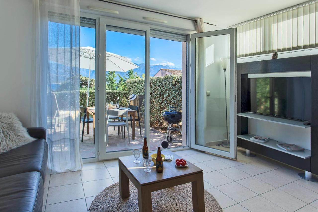 Mare Appart Avec Jardin Et Bbq Vue Mer Et Montagne Plage Et Port A 2 Pas Кальви Экстерьер фото