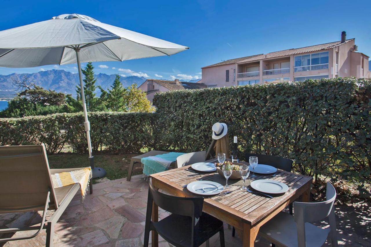 Mare Appart Avec Jardin Et Bbq Vue Mer Et Montagne Plage Et Port A 2 Pas Кальви Экстерьер фото